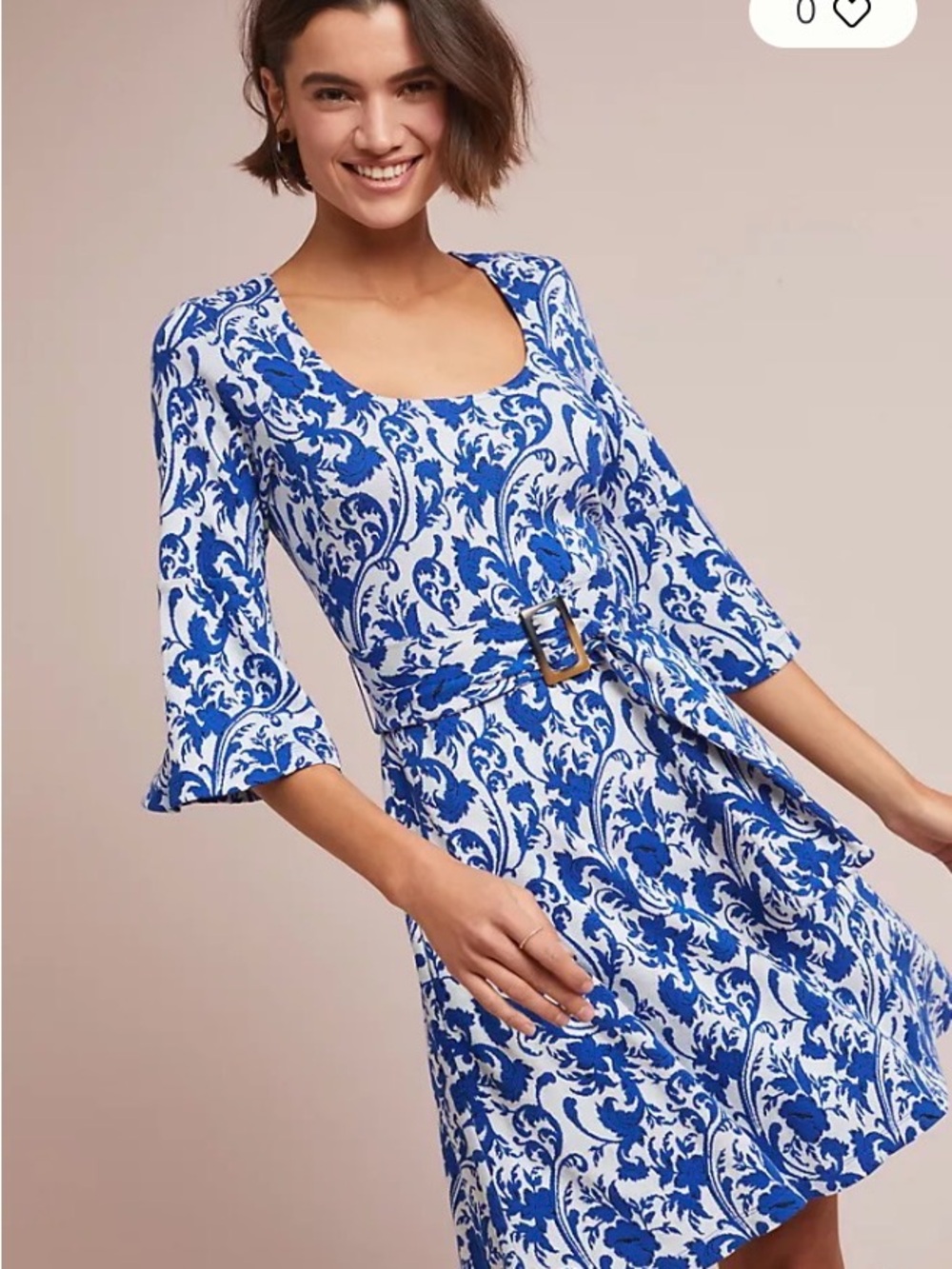 Anthropologie Leonie Dress by Maeve Bell Sleeve Size M career casual datenight